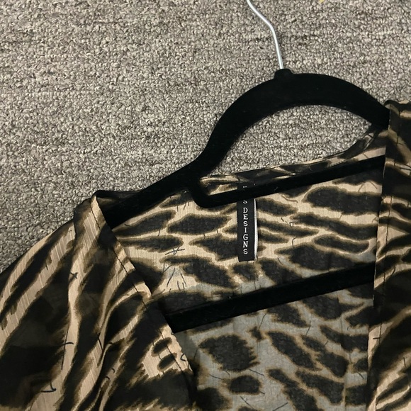 Sheer animal print pool coverup - Picture 4 of 4